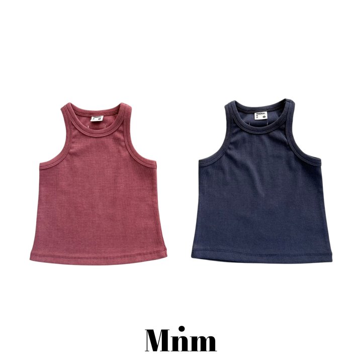 Minimal - Korean Children Fashion - #Kfashion4kids - Pigment Ribbed Sleeveless
