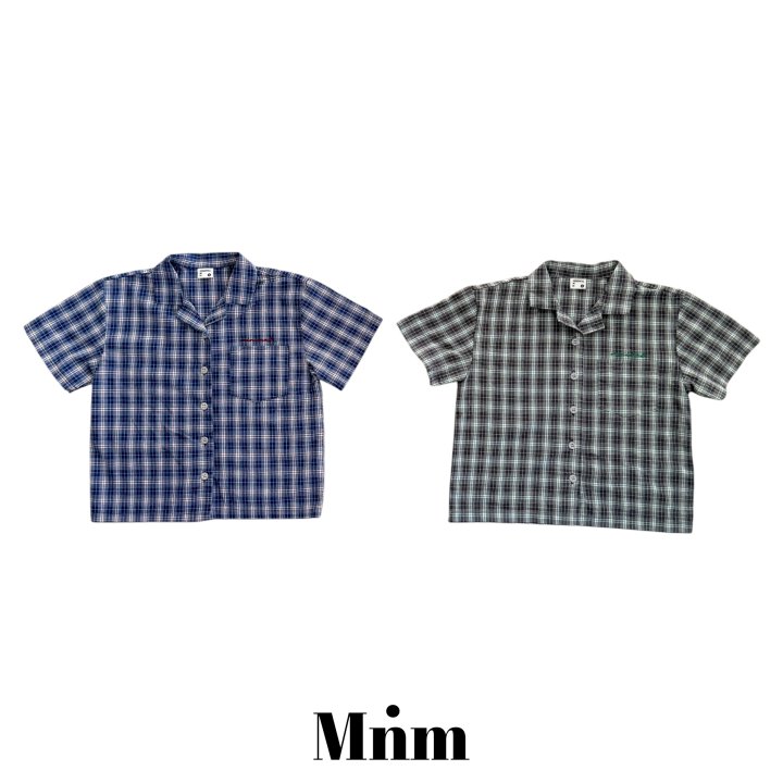 Minimal - Korean Children Fashion - #childofig - Short Sleeve Check Shirt