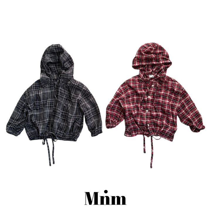 Minimal - Korean Children Fashion - #childofig - Check Hood Shirt Jacket