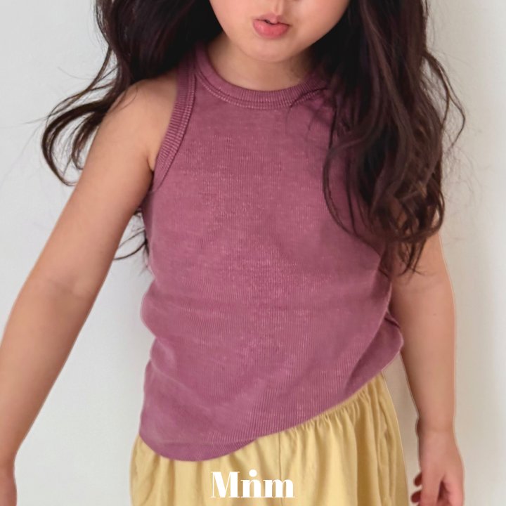 Minimal - Korean Children Fashion - #childrensboutique - Pigment Ribbed Sleeveless - 8