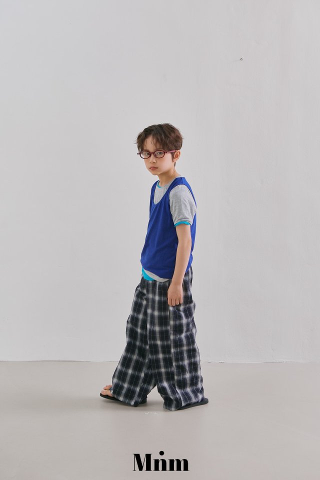 Minimal - Korean Children Fashion - #designkidswear - Band Check Pants - 10