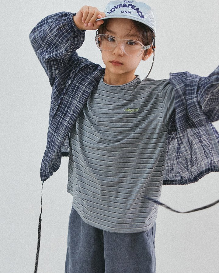 Minimal - Korean Children Fashion - #childrensboutique - Check Hood Shirt Jacket - 4