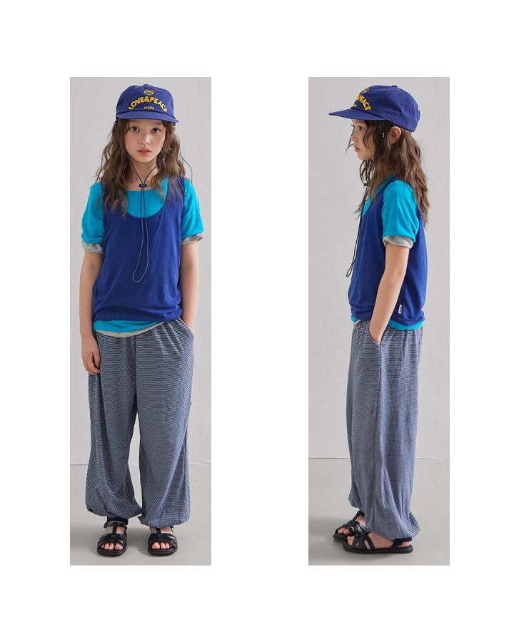 Minimal - Korean Children Fashion - #discoveringself - Barley Stripe Jogger Pants - 5