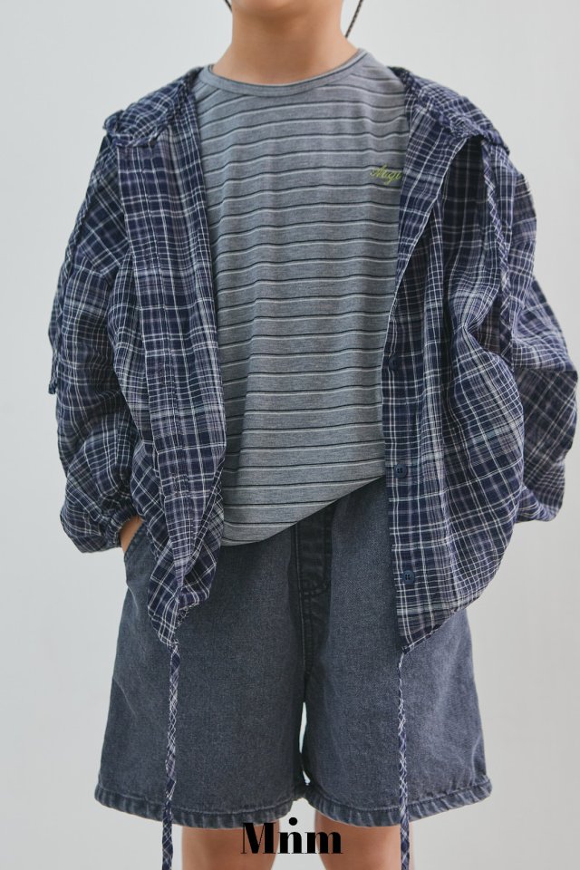 Minimal - Korean Children Fashion - #discoveringself - Check Hood Shirt Jacket - 5