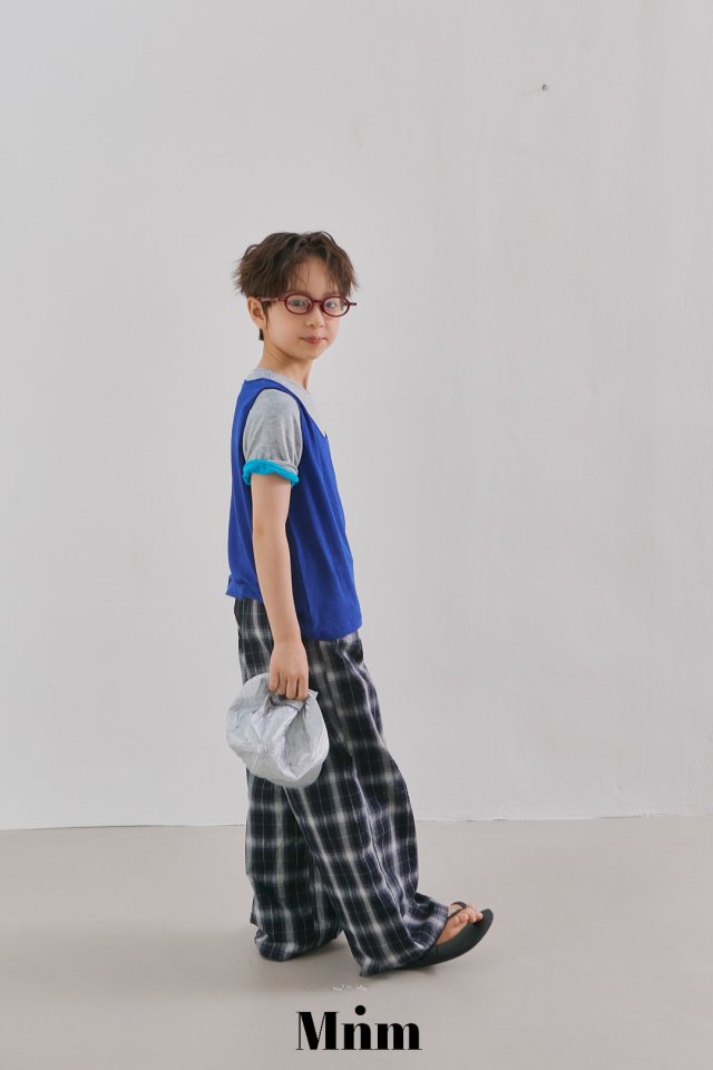 Minimal - Korean Children Fashion - #fashionkids - Band Check Pants - 12