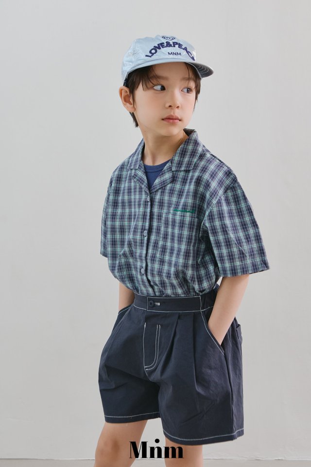 Minimal - Korean Children Fashion - #kidsshorts - Short Sleeve Check Shirt - 6