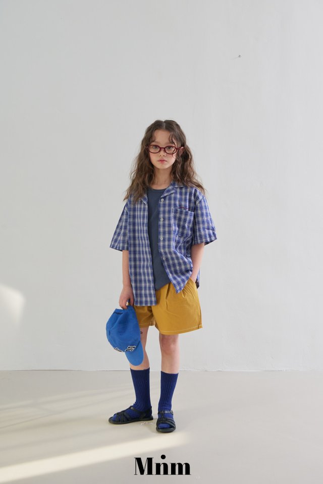 Minimal - Korean Children Fashion - #kidzfashiontrend - Short Sleeve Check Shirt - 8