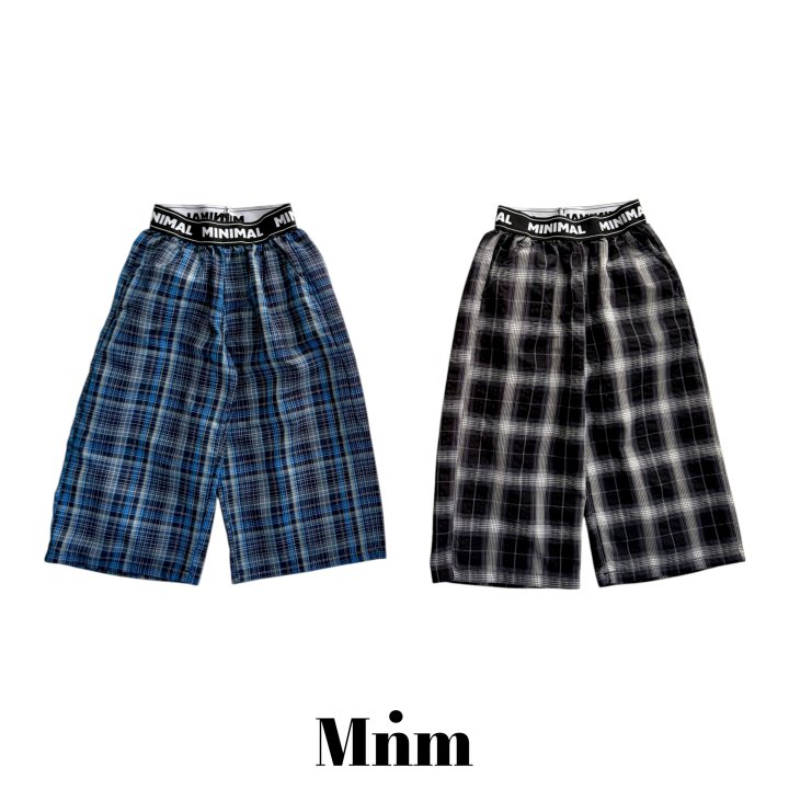 Minimal - Korean Children Fashion - #kidzfashiontrend - Band Check Pants