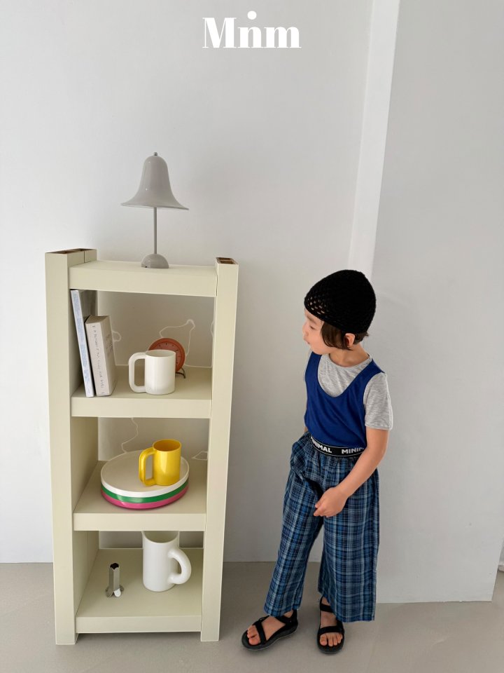 Minimal - Korean Children Fashion - #littlefashionista - Band Check Pants - 3