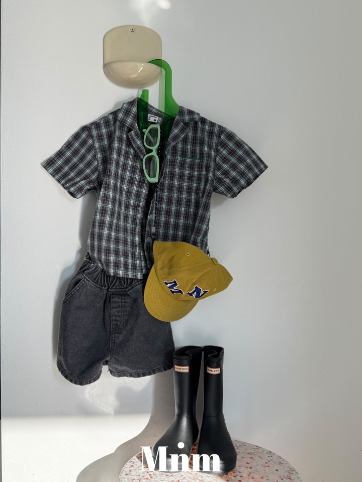 Minimal - Korean Children Fashion - #minifashionista - Short Sleeve Check Shirt - 12