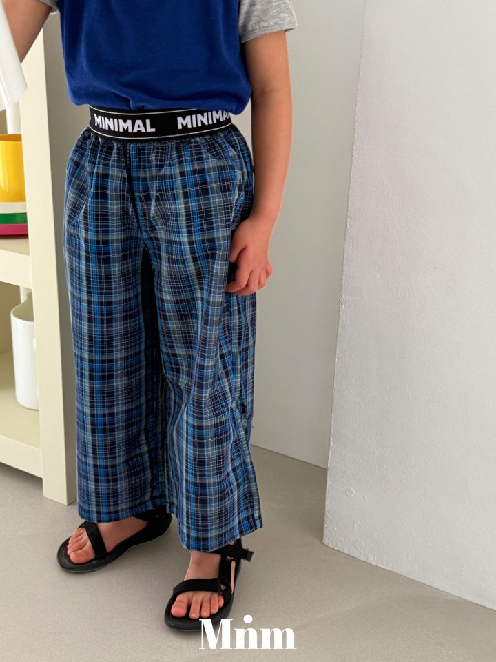 Minimal - Korean Children Fashion - #minifashionista - Band Check Pants - 5