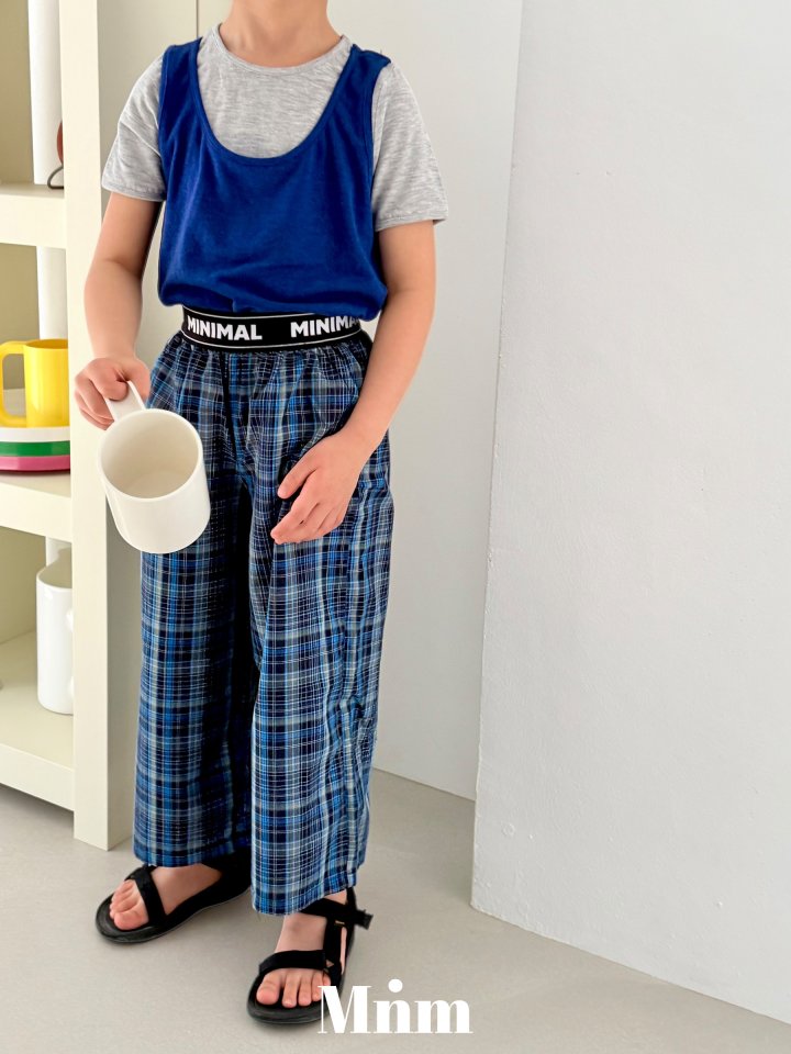 Minimal - Korean Children Fashion - #prettylittlegirls - Band Check Pants - 6