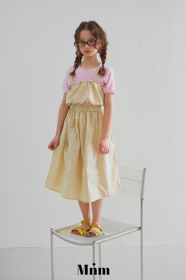 Minimal - Korean Children Fashion - #prettylittlegirls - Check Lace Skirt - 12