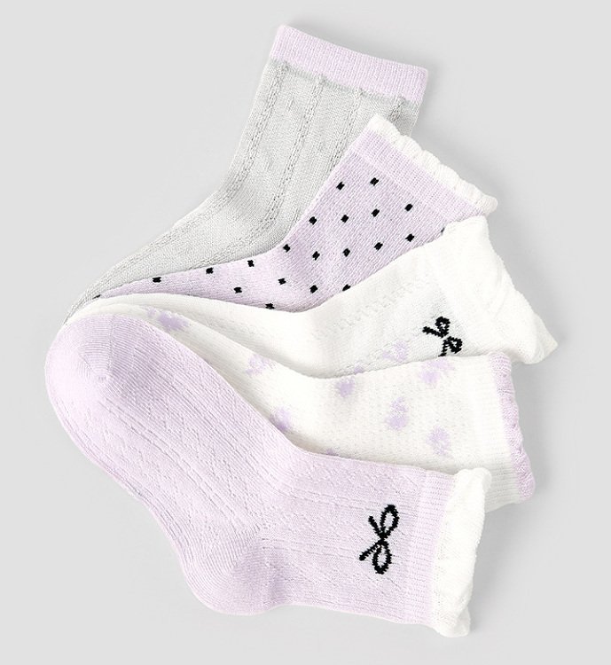 Miso - Korean Baby Fashion - #babyboutique - Purple Blue Socks Set - 5