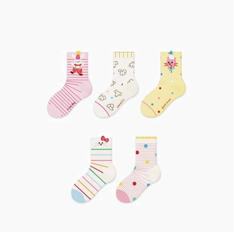 Miso - Korean Baby Fashion - #babyboutique - Color Ping Socks Set - 2