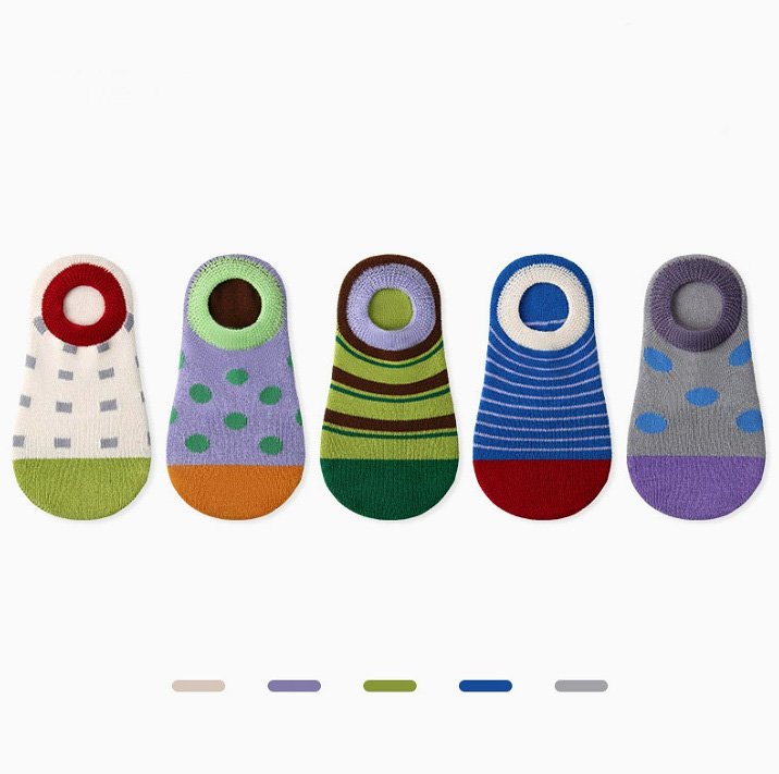 Miso - Korean Baby Fashion - #babyboutiqueclothing - Dot Striped Socks Set