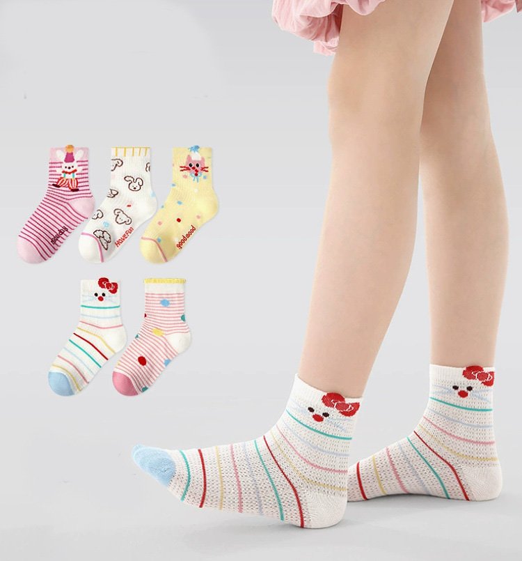 Miso - Korean Baby Fashion - #babyclothing - Color Ping Socks Set - 5