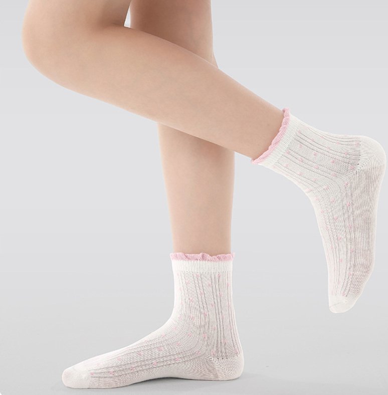 Miso - Korean Baby Fashion - #babyboutiqueclothing - Pink Ring Socks Set - 4