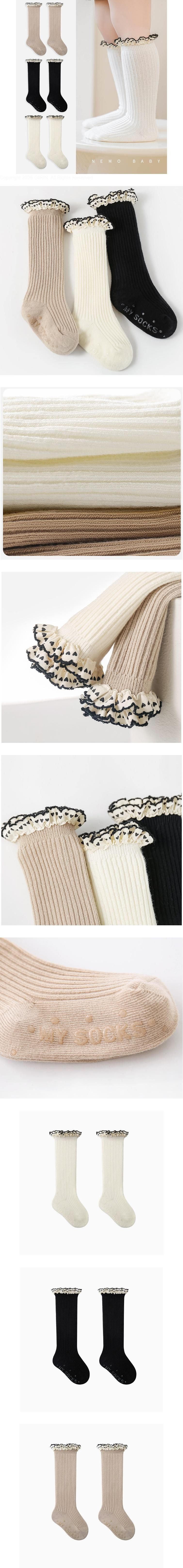 Miso - Korean Baby Fashion - #babyfashion - Frill Heart Half Tights