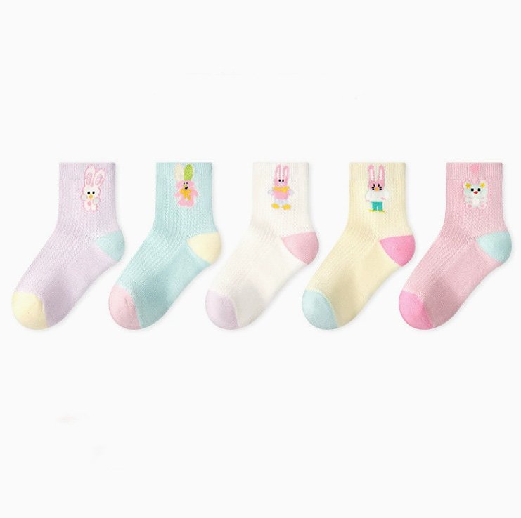 Miso - Korean Baby Fashion - #babyfashion - Color Ping Socks Set - 6