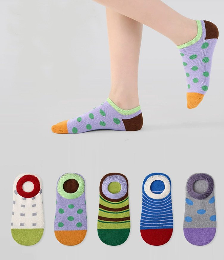 Miso - Korean Baby Fashion - #babyfashion - Dot Striped Socks Set - 3