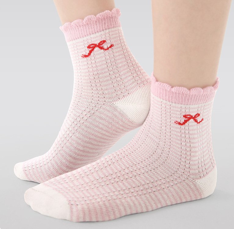 Miso - Korean Baby Fashion - #babylifestyle - Pink Ring Socks Set - 8
