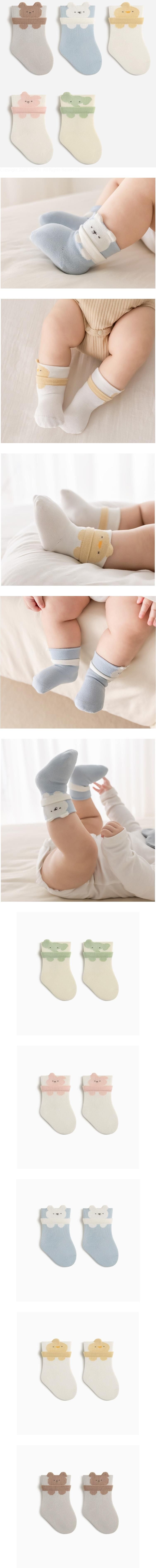 Miso - Korean Baby Fashion - #babyoninstagram - Peekaboo Socks
