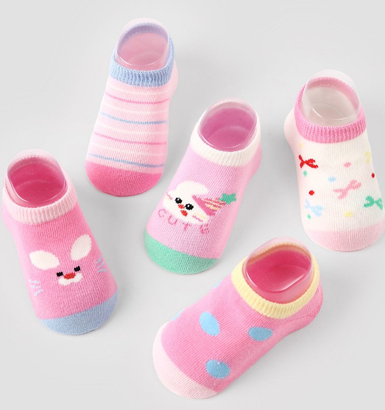 Miso - Korean Baby Fashion - #babyoutfit - Pink Bunny Socks Set - 7