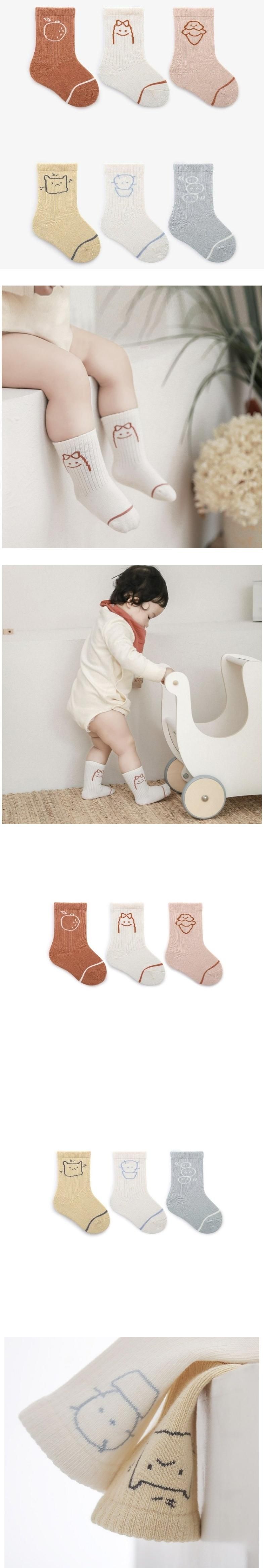 Miso - Korean Baby Fashion - #onlinebabyboutique - Jeju Socks Set