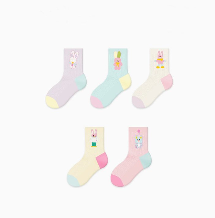 Miso - Korean Baby Fashion - #onlinebabyboutique - Sol La Si Do Socks Set - 2
