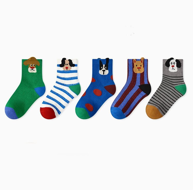 Miso - Korean Baby Fashion - #onlinebabyboutique - Oh Dog Socks Set