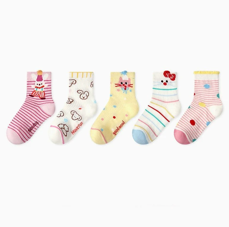 Miso - Korean Baby Fashion - #onlinebabyshop - Color Ping Socks Set