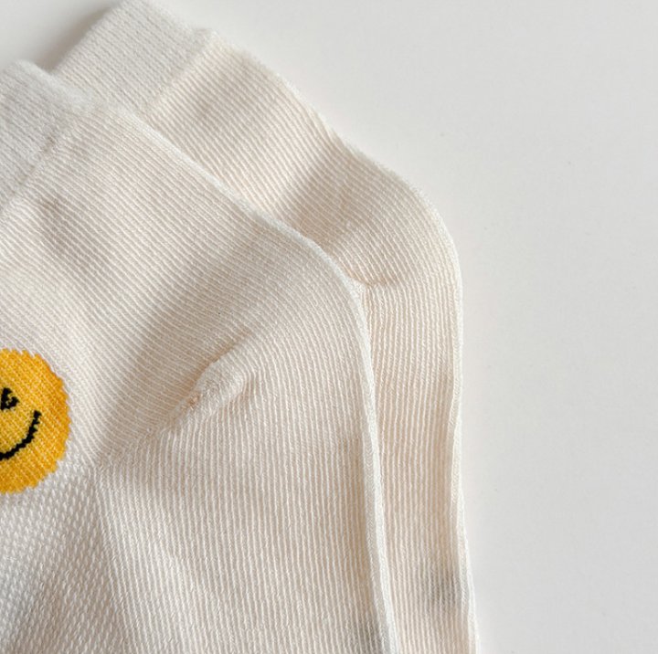 Miso - Korean Children Fashion - #childofig - Check Smile Socks Set - 9
