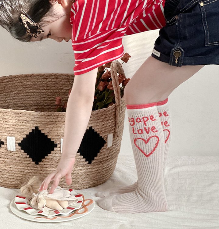 Miso - Korean Children Fashion - #childofig - Agape Love Half Tights Set - 7