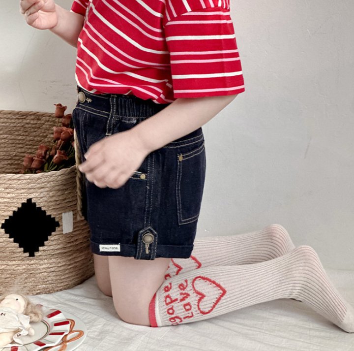 Miso - Korean Children Fashion - #childofig - Agape Love Half Tights Set - 8