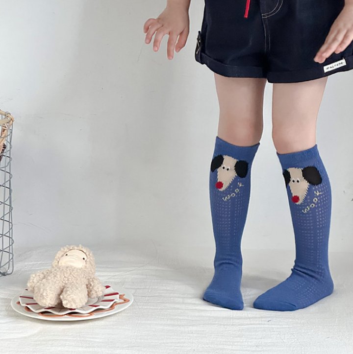 Miso - Korean Children Fashion - #childofig - Blue Puppy Half Tights Set - 6