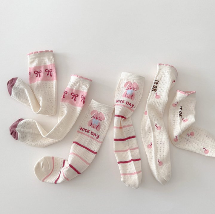 Miso - Korean Children Fashion - #childofig - Nice Stripe Half Tights Set - 2