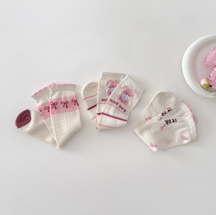 Miso - Korean Children Fashion - #childofig - Nice Stripe Half Tights Set - 3