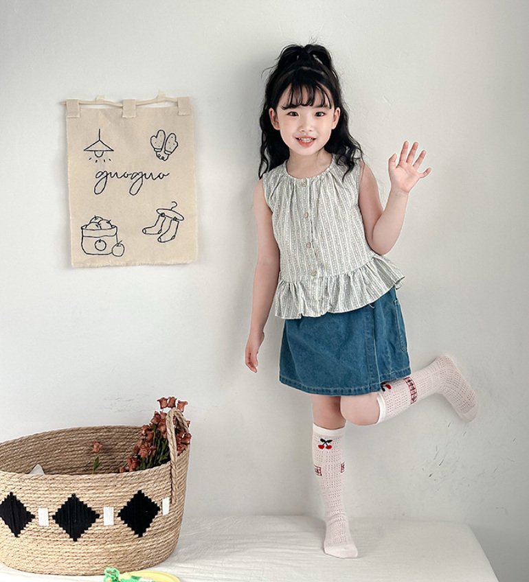 Miso - Korean Children Fashion - #childofig - Cherry Bear Tights Set - 7