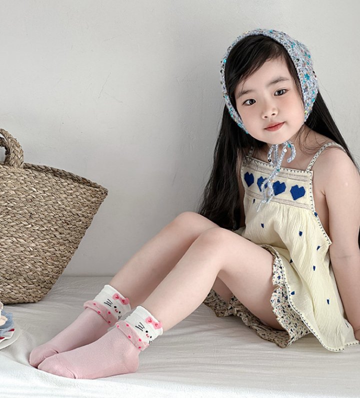 Miso - Korean Children Fashion - #childrensboutique - Rabbit Kitty Socks Set - 5