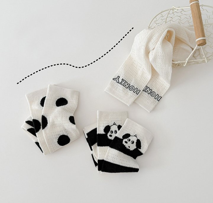 Miso - Korean Children Fashion - #childrensboutique - Honey Stripe Half Tights Set - 3