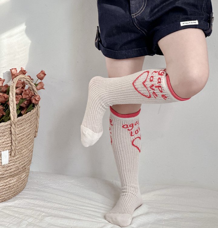 Miso - Korean Children Fashion - #childrensboutique - Agape Love Half Tights Set - 9