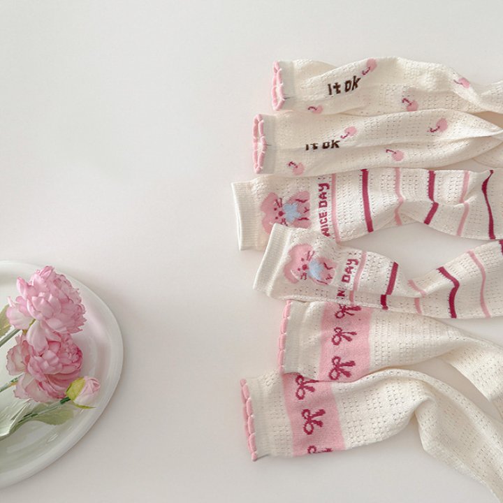 Miso - Korean Children Fashion - #childofig - Nice Stripe Half Tights Set - 4