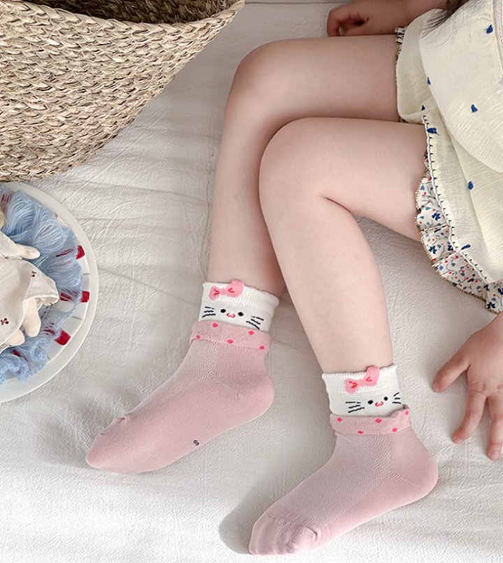 Miso - Korean Children Fashion - #designkidswear - Rabbit Kitty Socks Set - 6