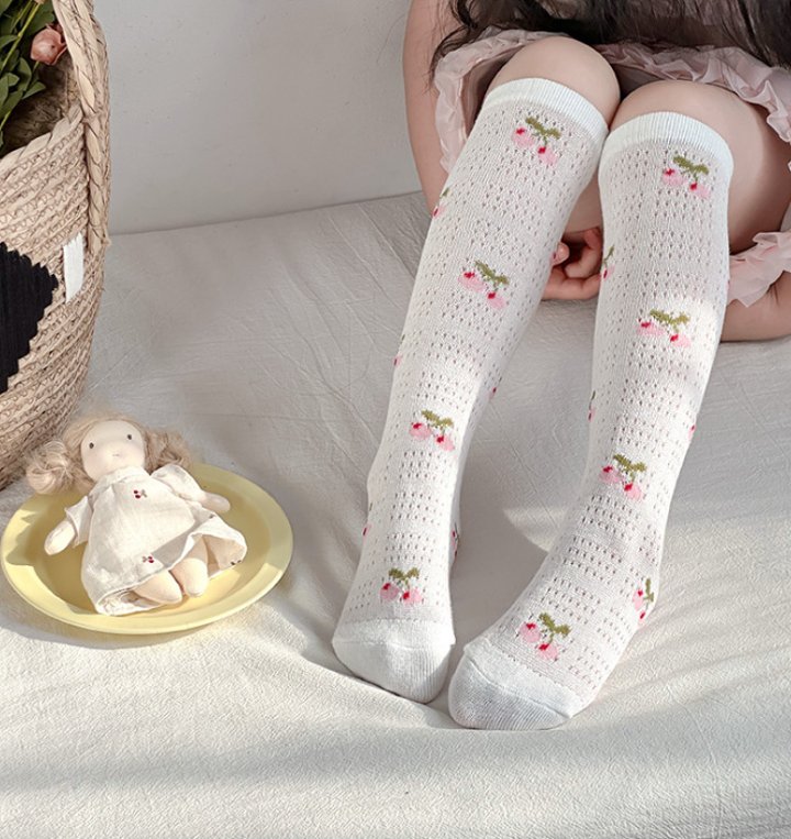 Miso - Korean Children Fashion - #designkidswear - Ribbon Plaid Half Tights Set - 8
