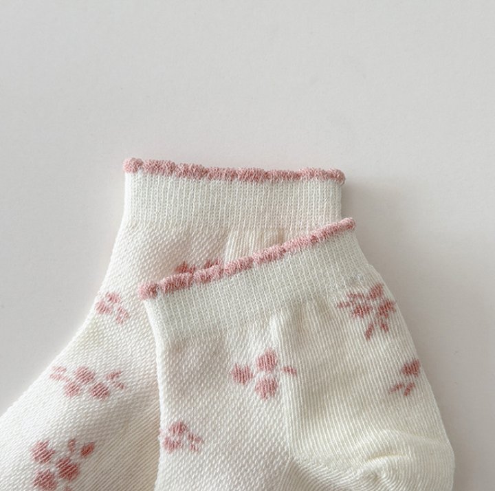 Miso - Korean Children Fashion - #discoveringself - Ribbon Pink Socks Set - 8