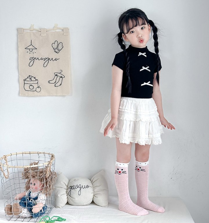 Miso - Korean Children Fashion - #discoveringself - Color Dot Half Tights Set - 7