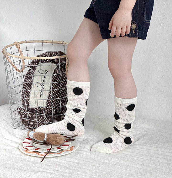 Miso - Korean Children Fashion - #fashionkids - Honey Stripe Half Tights Set - 6