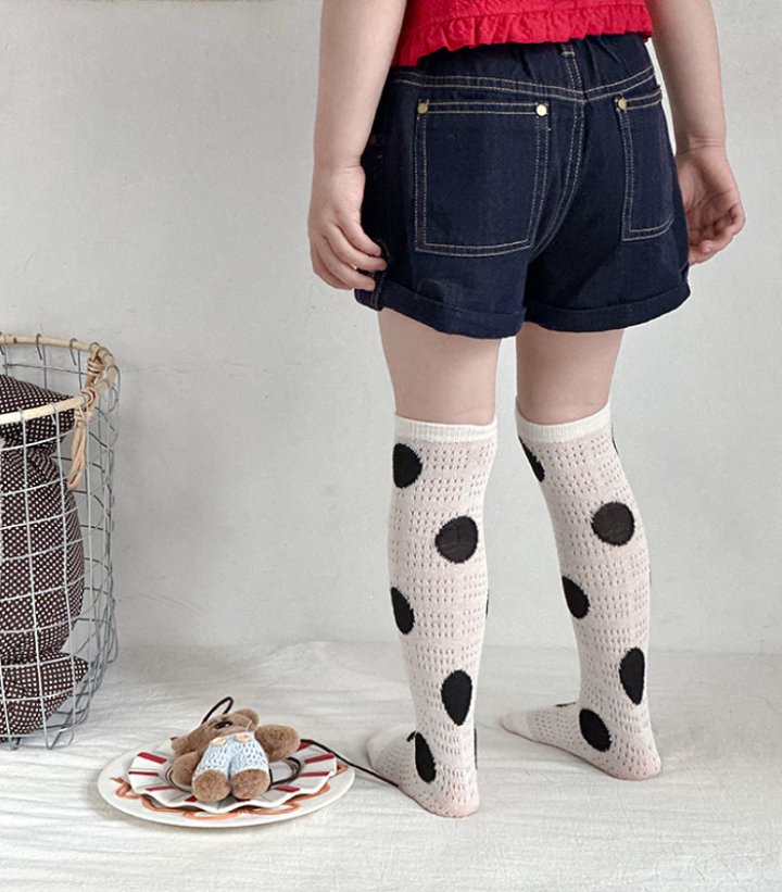 Miso - Korean Children Fashion - #kidsshorts - Honey Stripe Half Tights Set - 7
