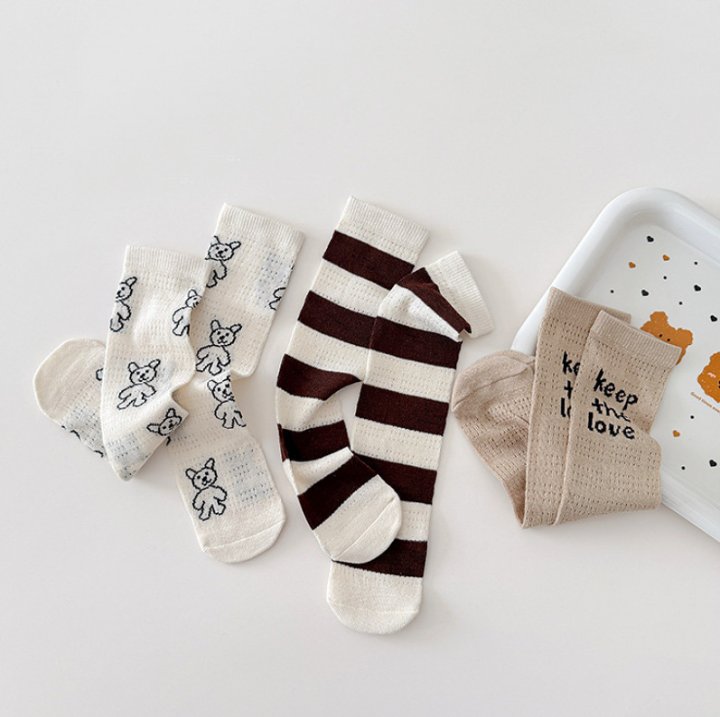 Miso - Korean Children Fashion - #fashionkids - Keep the Love Half Tights Set - 4